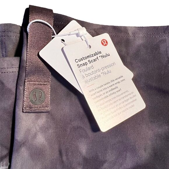 Lululemon Customizable Snap Scarf Tie Dye Gray - Picture 1 of 6
